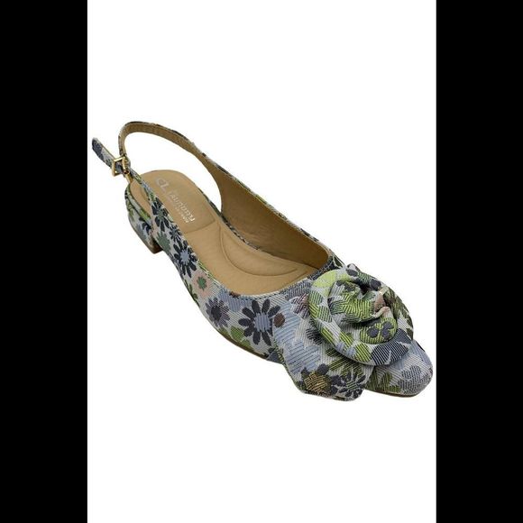 CL by Laundry Women's Sweet Honey Sandal Blue/Green/Purple Floral - Medium - Picture 1 of 3